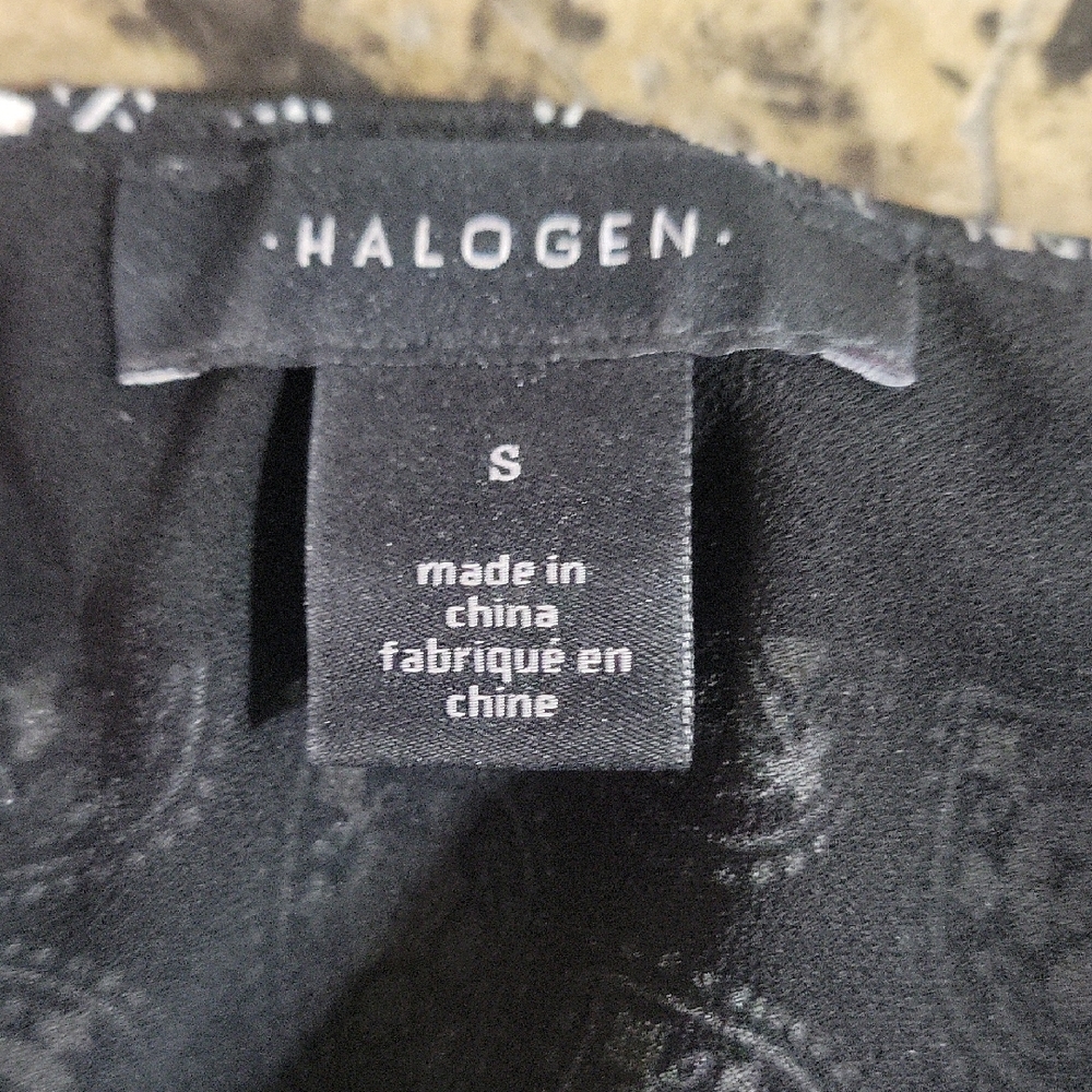 Halogen Black And White Patterned Maxi Skirt - image 3